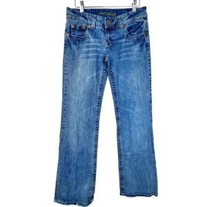 Y2K AE American Eagle Boyfriend Low Rise Jeans Size 6 Long Tall